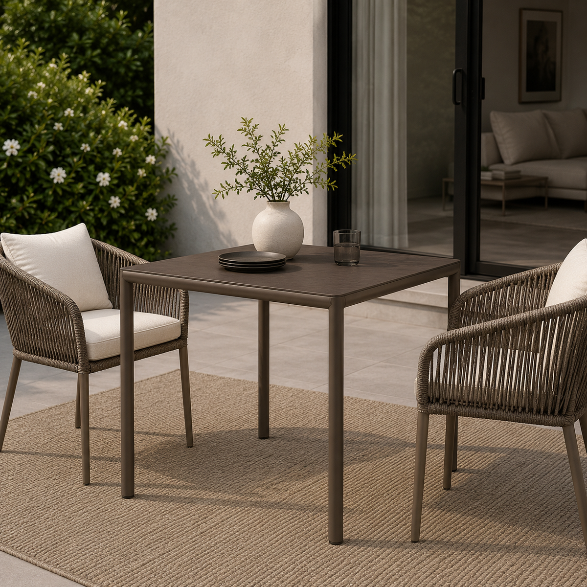 Aluminum Adjustable Outdoor Dining Table | Nardi Piave