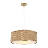 Modern European furniture - Woven Rattan 4-Light Pendant Lamp - www.oroa.com