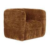 Ruched Chenille Swivel Chair | Novi Living Robson