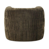 Ruched Chenille Swivel Chair | Novi Living Robson