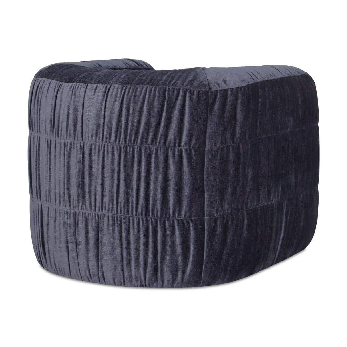 Ruched Chenille Swivel Chair | Novi Living Robson