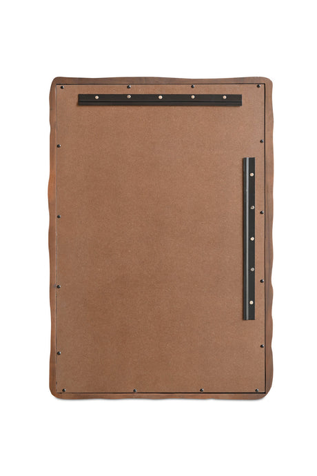 Modern European furniture - Brown Acacia Wood Mirror - www.oroa.com