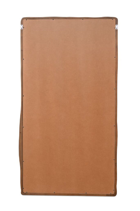 Modern European furniture - Brown Acacia Wood Mirror - www.oroa.com