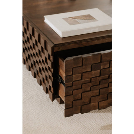 Modern European furniture - Acacia Storage Coffee Table - www.oroa.com