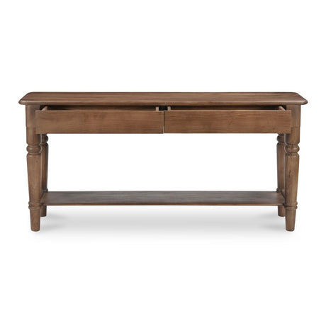 Modern European furniture - 2-Drawer Acacia Console Table - www.oroa.com