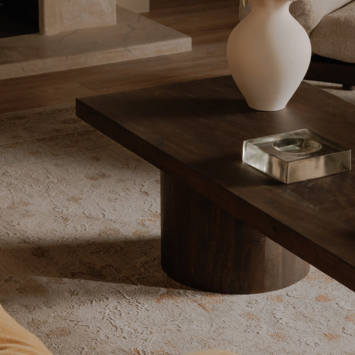 Modern European furniture - Neem Wood Coffee Table - www.oroa.com