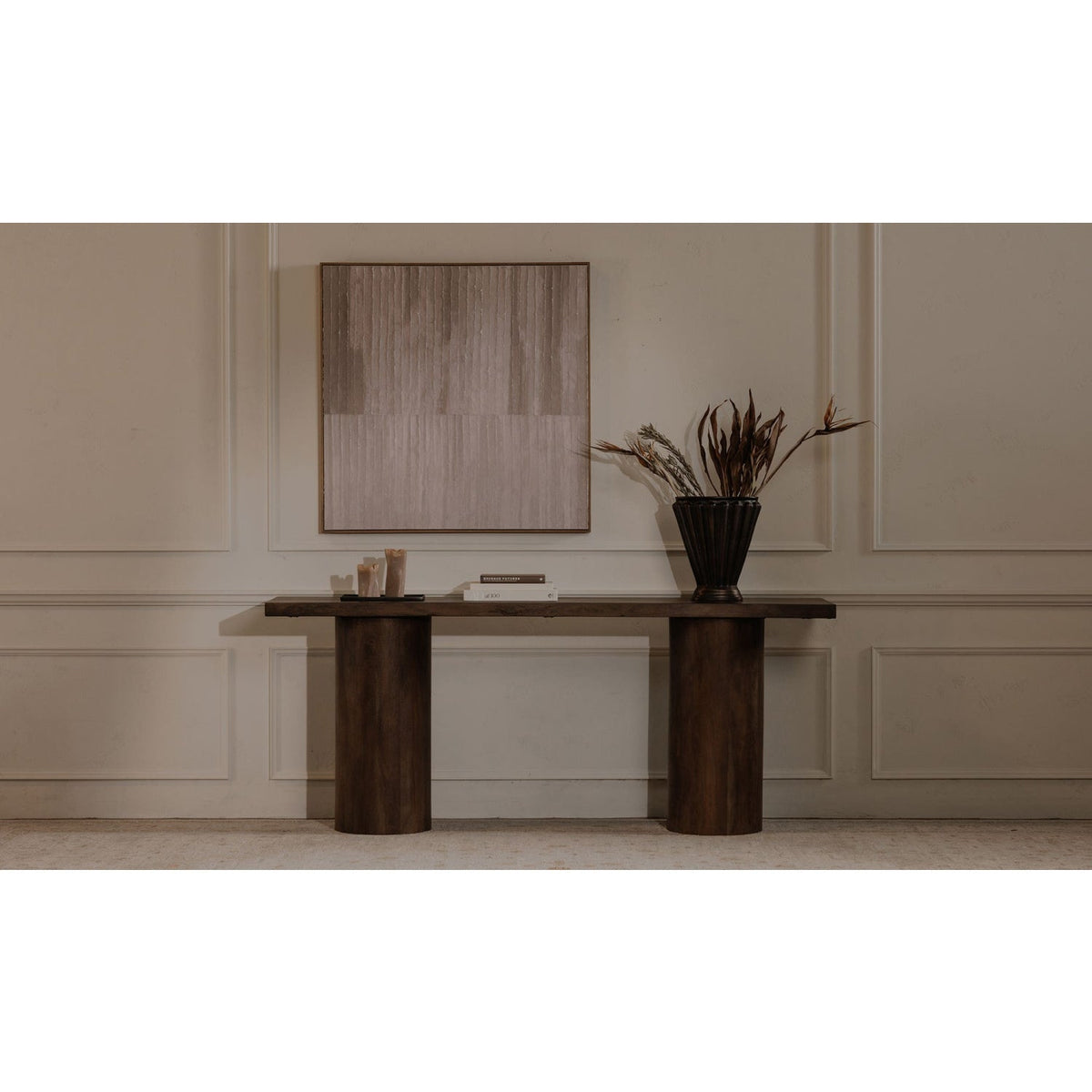 Modern European furniture - Neem Wood Console Table - www.oroa.com