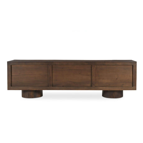 Modern European furniture - Neem Wood 6-Door Media Unit - www.oroa.com