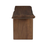 Modern European furniture - Brown Acacia Wood Dining Bench - www.oroa.com