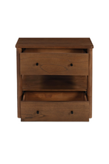 Modern European furniture - 2-Drawer Wooden Charging Nightstand - www.oroa.com