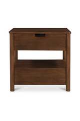 Modern European furniture - 2-Drawer Wooden Charging Nightstand - www.oroa.com