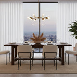 Brown Acacia Wood Dining Table | Novi Living Wilson  - www.oroa.com
