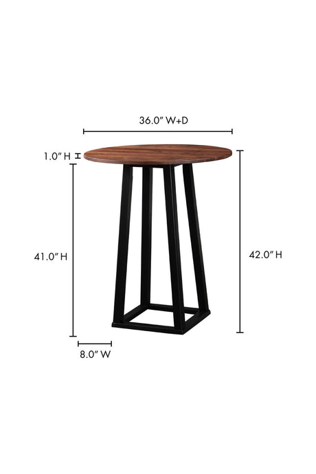 Modern European furniture - Solid Walnut Bar Table - www.oroa.com