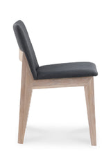 Modern European furniture - Oak Framed Padded Dining Chairs (2) - www.oroa.com
