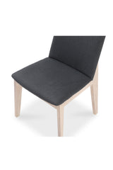 Modern European furniture - Oak Framed Padded Dining Chairs (2) - www.oroa.com