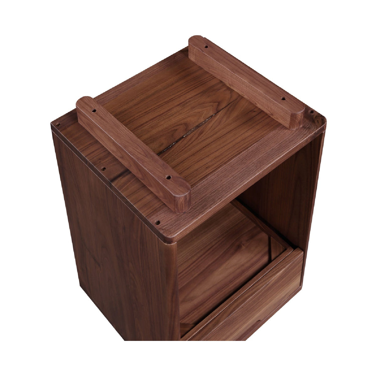 Modern European furniture - Solid Wood 1-Drawer Nightstand - www.oroa.com