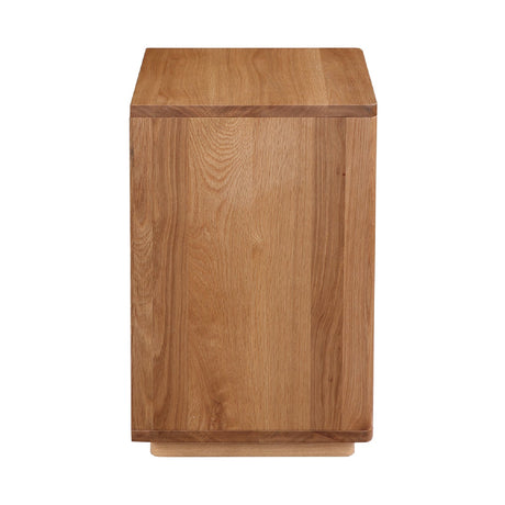 Modern European furniture - Solid Wood 1-Drawer Nightstand - www.oroa.com