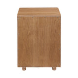 Modern European furniture - Solid Wood 1-Drawer Nightstand - www.oroa.com