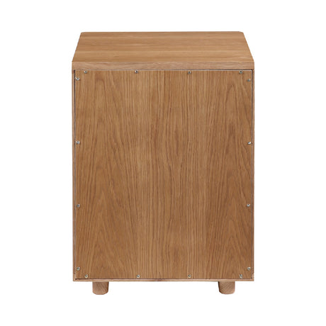 Modern European furniture - Solid Wood 1-Drawer Nightstand - www.oroa.com