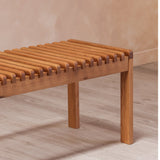 Modern European furniture - Solid Wood Slatted Bench - www.oroa.com