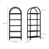 Modern European furniture - Solid Oak Arched Bookcase - www.oroa.com