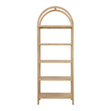 Modern European furniture - Solid Oak Arched Bookcase - www.oroa.com