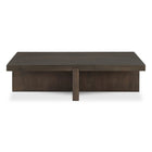Modern European furniture - Oak Cross-Base Rectangular Coffee Table - www.oroa.com