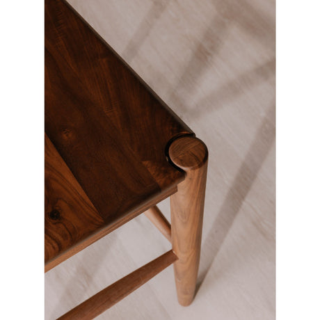 Modern European furniture - Solid Wood Open-Back Counter Stool - www.oroa.com