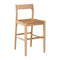 Modern European furniture - Solid Wood Open-Back Counter Stool - www.oroa.com