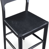 Modern European furniture - Solid Wood Open-Back Bar Stool - www.oroa.com