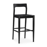 Modern European furniture - Solid Wood Open-Back Bar Stool - www.oroa.com