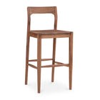 Modern European furniture - Solid Wood Open-Back Bar Stool - www.oroa.com