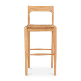 Modern European furniture - Solid Wood Open-Back Bar Stool - www.oroa.com