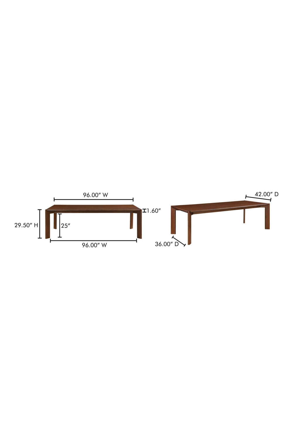 Modern European furniture - Walnut-Stained Ash Dining Table L - www.oroa.com