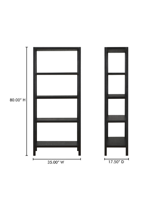Modern European furniture - Oak Veneer Wood Bookcase - www.oroa.com