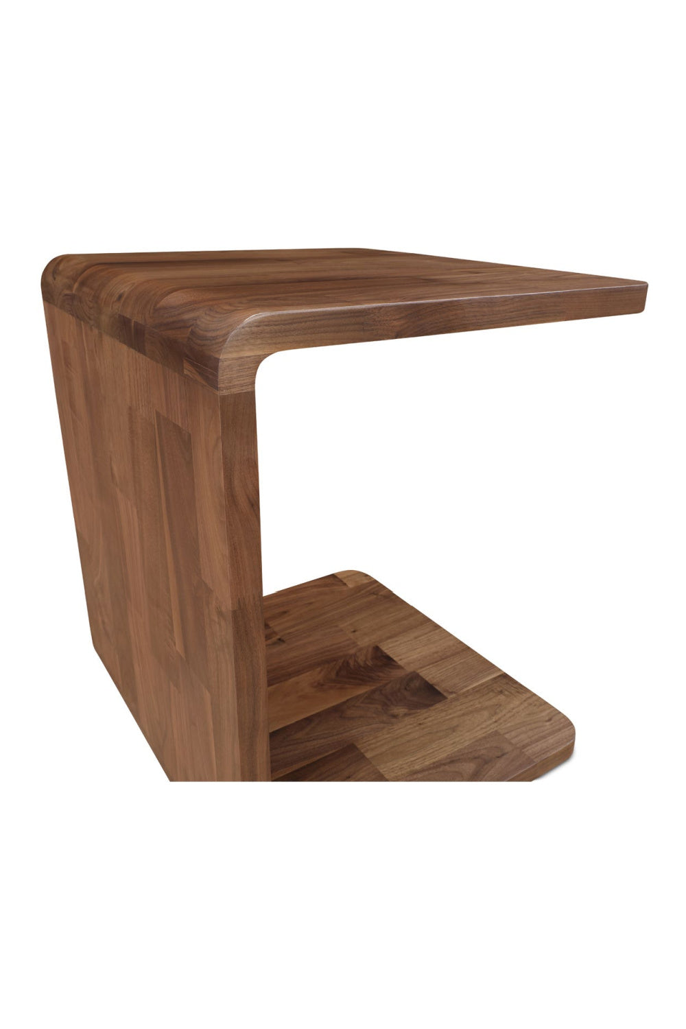 Modern European furniture - C-Shape Oak Side Table - www.oroa.com