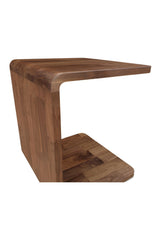 Modern European furniture - C-Shape Oak Side Table - www.oroa.com