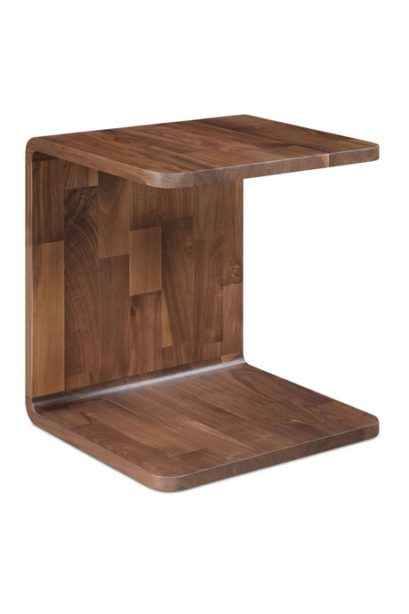 Modern European furniture - C-Shape Oak Side Table - www.oroa.com