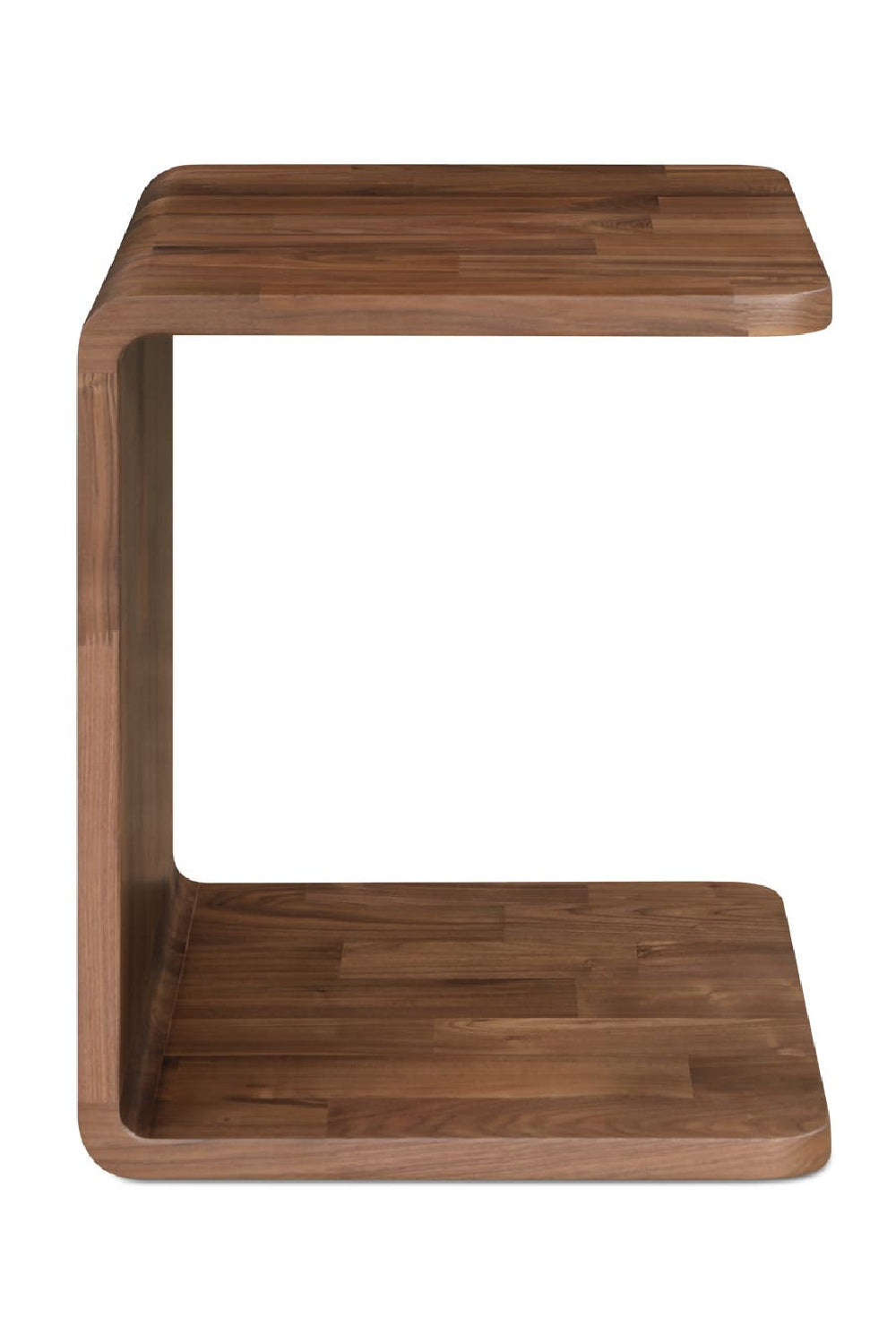 Modern European furniture - C-Shape Oak Side Table - www.oroa.com
