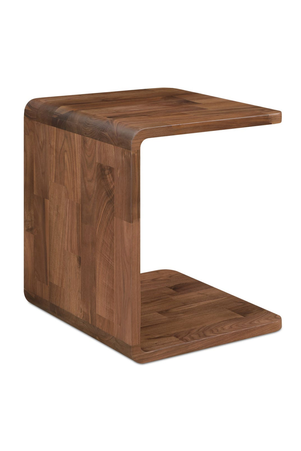 Modern European furniture - C-Shape Oak Side Table - www.oroa.com