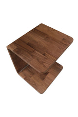 Modern European furniture - C-Shape Oak Side Table - www.oroa.com
