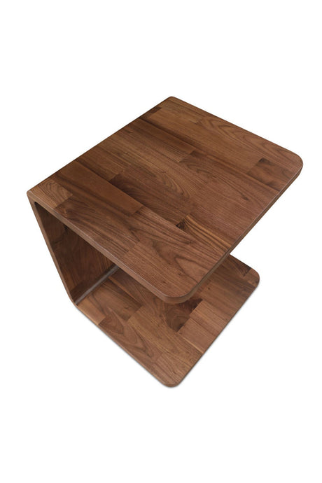Modern European furniture - C-Shape Oak Side Table - www.oroa.com