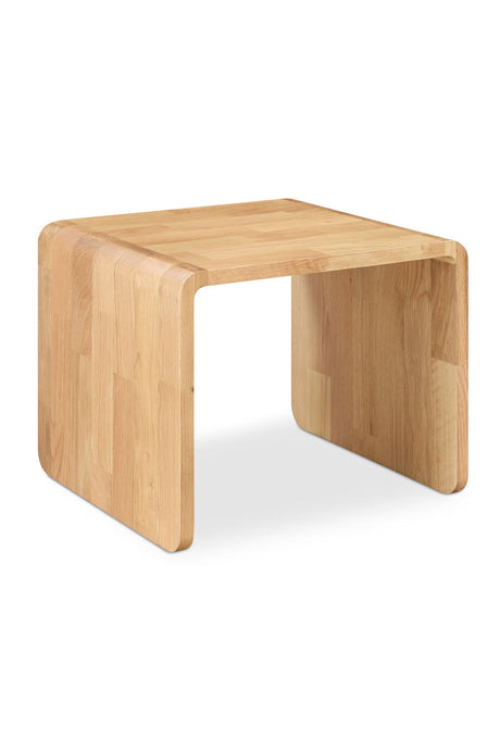Modern European furniture - C-Shape Oak Side Table - www.oroa.com