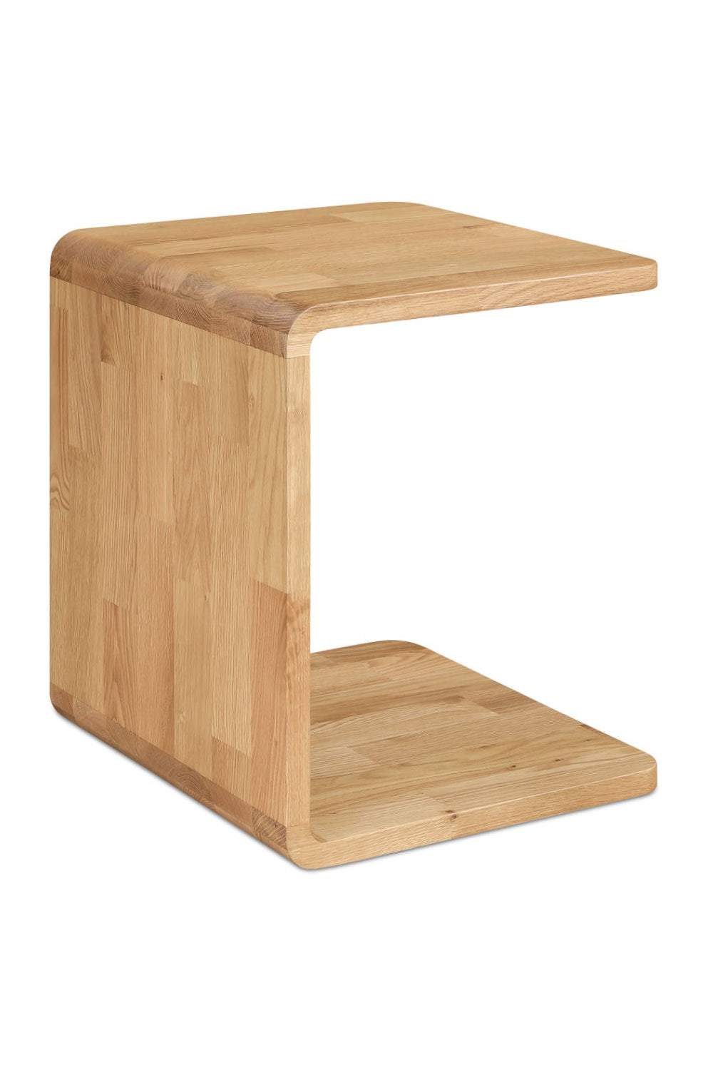 Modern European furniture - C-Shape Oak Side Table - www.oroa.com