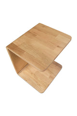 Modern European furniture - C-Shape Oak Side Table - www.oroa.com