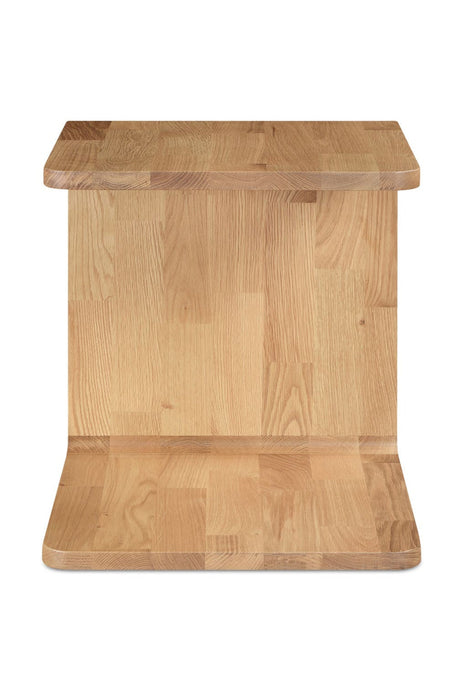 Modern European furniture - C-Shape Oak Side Table - www.oroa.com