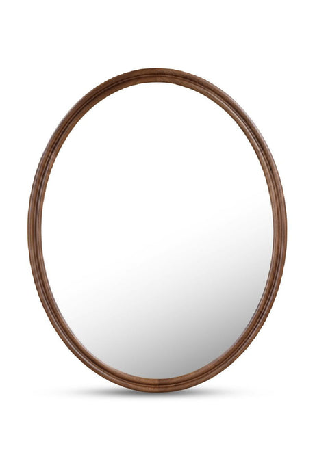 Modern European furniture - Oak Oval Wall Mirror - www.oroa.com
