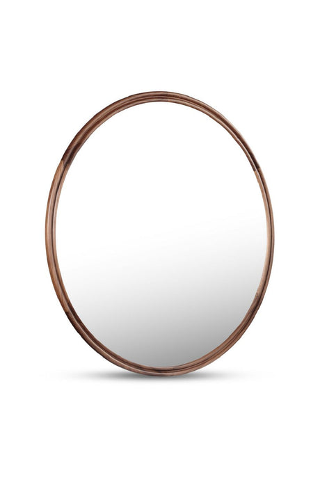 Modern European furniture - Oak Round Wall Mirror - www.oroa.com