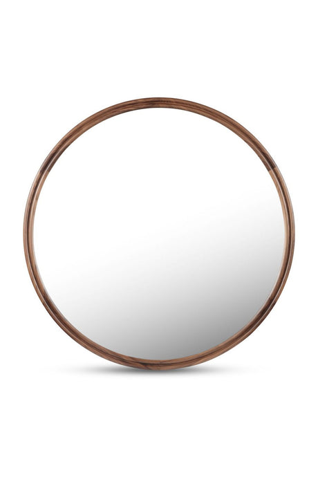 Modern European furniture - Oak Round Wall Mirror - www.oroa.com