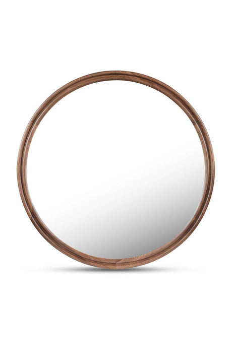 Modern European furniture - Oak Round Wall Mirror - www.oroa.com